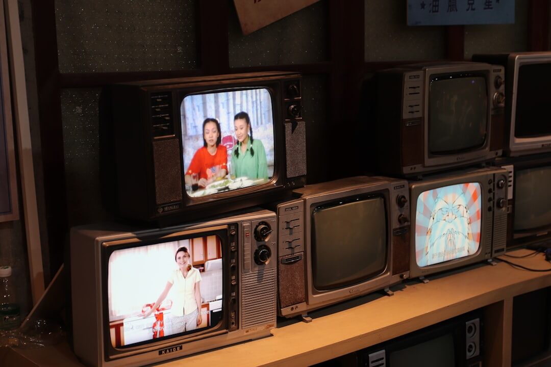 vintage television set