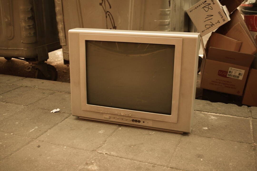vintage television set